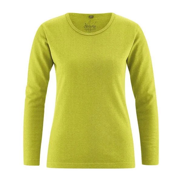 HempAge HempAge Langarmshirt Basic Hanf/Biobaumwolle, Apple, – Produktbild 1 von 1