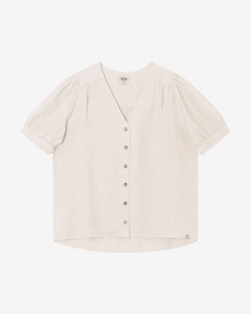 MATONA MATONA Damen vegan Bluse Day Weiß, Weiß, – Produktbild 1 von 2