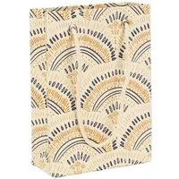 El Puente El Puente "Ornamente" Geschenktüte aus Papier in Blau | Fair Trade & Handmade aus Bangladesch – Produktbild 1 von 1