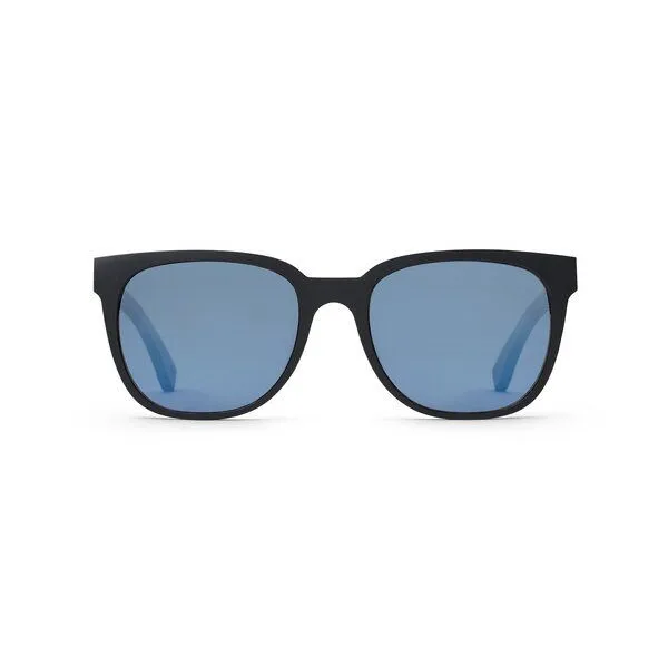 TAKE A SHOT TAKE A SHOT Holz Sonnenbrille Eckig für Herren und Damen, Schwarz (schwarz/kirsche/blau), – Produktbild 1 von 4