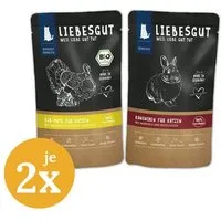 Liebesgut Tiernahrung Liebesgut Tiernahrung Probierpaket Katze Sensitiv 4 x 100 g – Produktbild 1 von 1