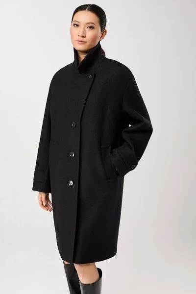 LangerChen LangerChen Kurzer Mantel mit Revers, Black (schwarz), – Produktbild 3 von 3
