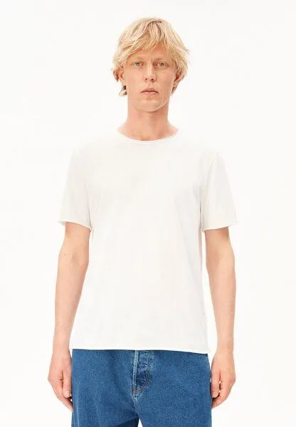 ARMEDANGELS ARMEDANGELS JAAMES BRUSHED Herren T-Shirt aus Bio-Baumwolle, White, – Produktbild 1 von 4