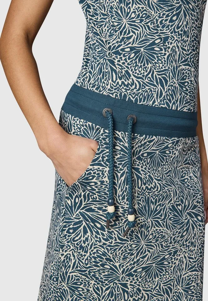ragwear ragwear Minikleid Baomi Zoo YOUMODO Gemustertes Damen Sommerkleid, Blau, – Produktbild 4 von 5