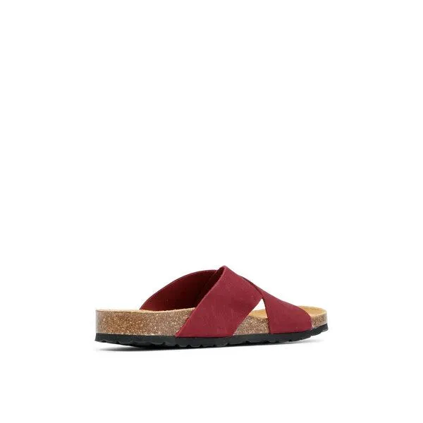 Grand Step Shoes Grand Step Shoes Leder-Sandalen Elisa, Nubuk bordo, – Produktbild 2 von 4