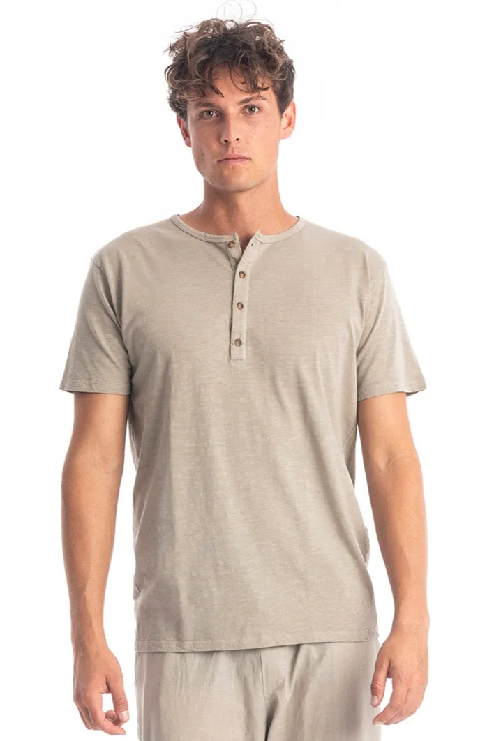 RAVENS VIEW IBIZA RAVENS VIEW IBIZA Herren vegan T-Shirt Enzo Stone, Beige, – Produktbild 2 von 2