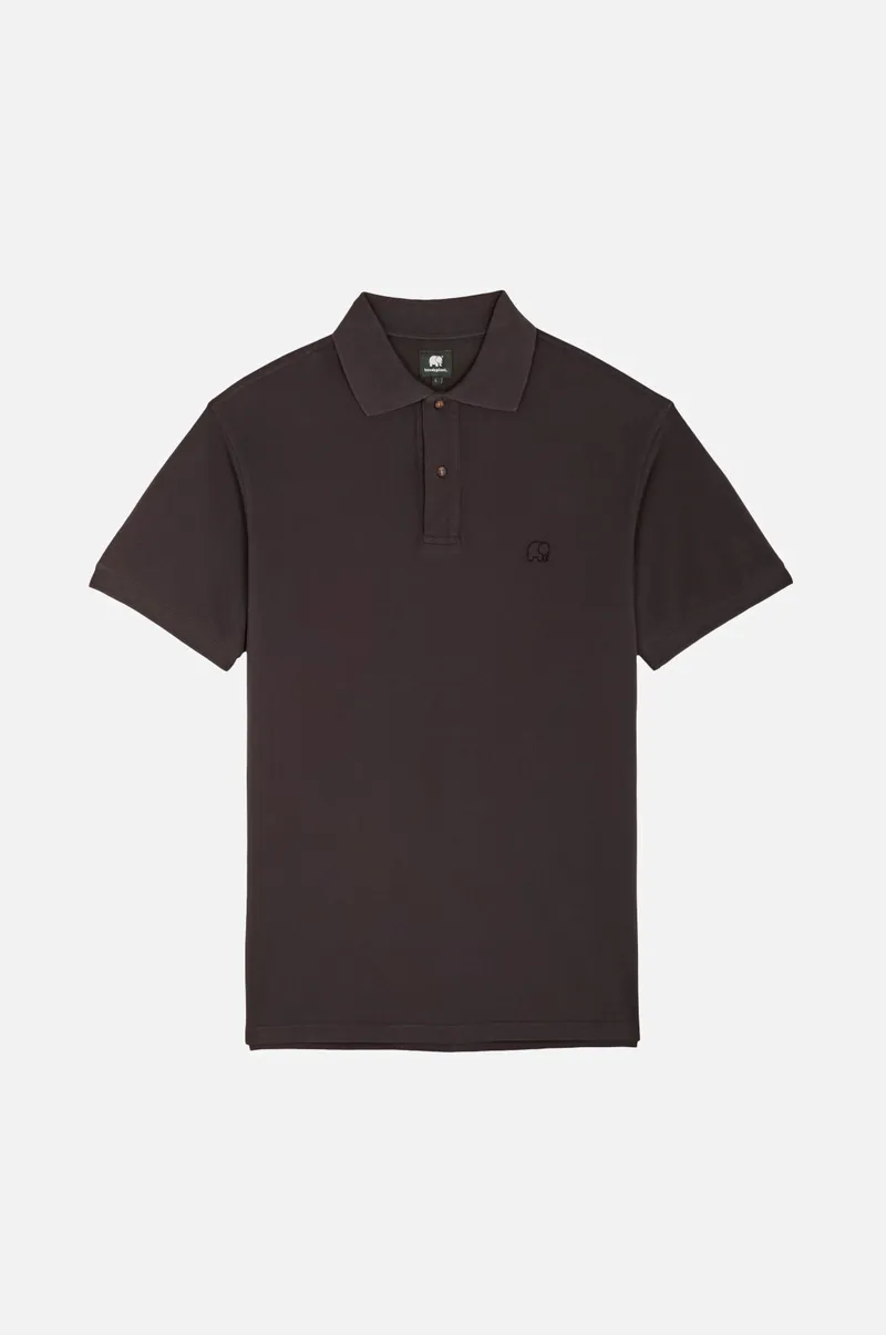 Trendsplant Trendsplant Herren vegan Polo Essential Bitumen Grey, Dunkelgrau, – Produktbild 1 von 2