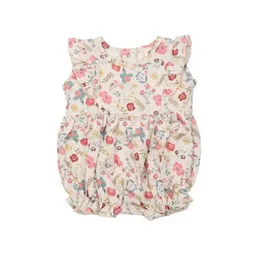 Walkiddy Baby Romper GOTS zertifiziert, „Flowers & Leaves“ Allover, mehrfarbig, ärmellos, weich – Walkiddy – Produktbild 1 von 1