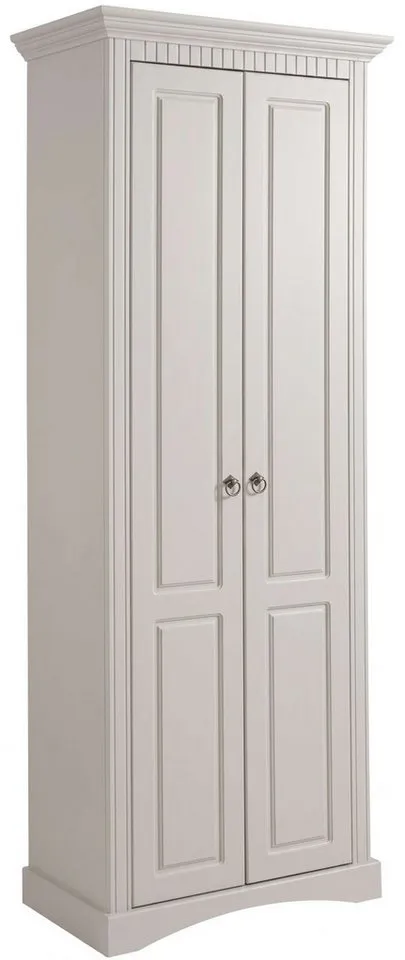 OTTO home Garderobenschrank Rustic, Dielenschrank, Dielenmöbel, Landhausstil (Made in Europe) aus massiver Kiefer, Breite 71 cm, mit Kassetenoptik, Braun, – Produktbild 3 von 8