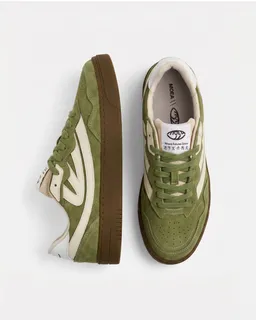 MoEa MoEa Herren vegan Sneaker Veyron Low Grün/Creme-Mais – Produktbild 1 von 1