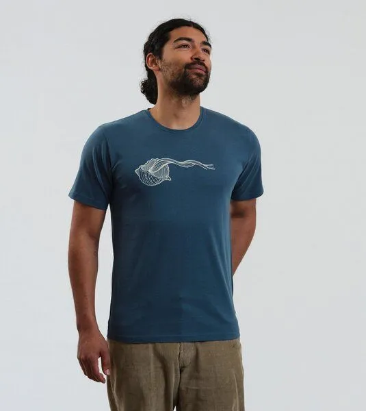 Gary Mash GARY MASH T-Shirt Muschel aus Biobaumwolle, Dunkles petrol (petrol), – Produktbild 3 von 4