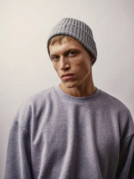 WOTE WOTE Sweatshirt Oversized aus Bio-Baumwolle, Grau melange, – Produktbild 2 von 3