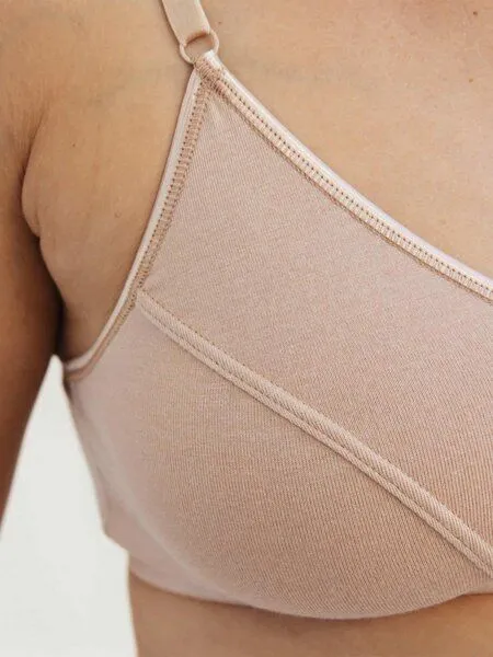 erlich textil erlich textil Edith bügelloses Bustier aus weichem Modal, Ton, – Produktbild 2 von 5