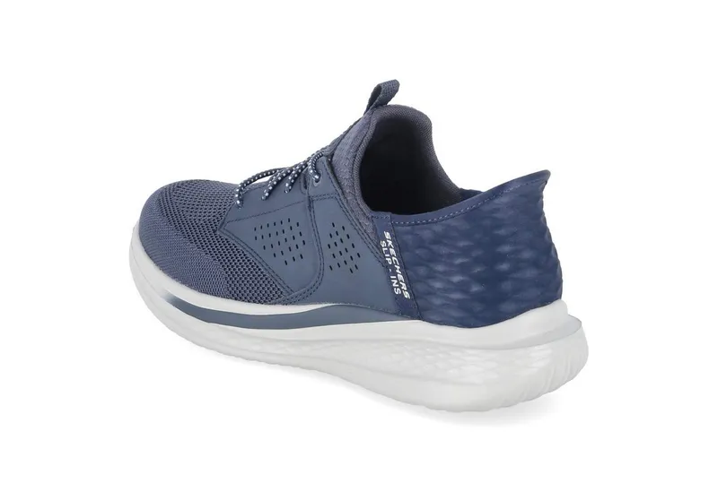 Skechers Skechers Slipper 210889 NVY Herren Textil & Synthetik blue Schnürschuh, Blau, – Produktbild 3 von 5