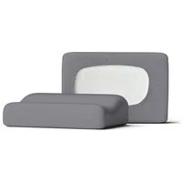 Schlafgut Schlafgut Nacken-/Gesundheitskissenbezug Knitted Jersey flexible - 95% Biobaumwolle, 5% Elasthan - uni, Grey mid, – Produktbild 1 von 1