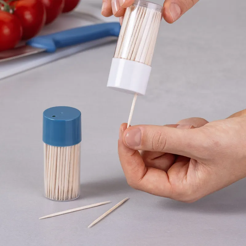 Fackelmann Fackelmann Zahnstocher-Dosen Essential, je 150 Stk., 2er-Set, blau – Produktbild 2 von 2