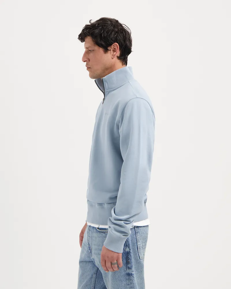 Kuyichi Kuyichi Herren vegan Zip Sweatshirt Vince Cloud Blue, Hellblau, – Produktbild 1 von 2