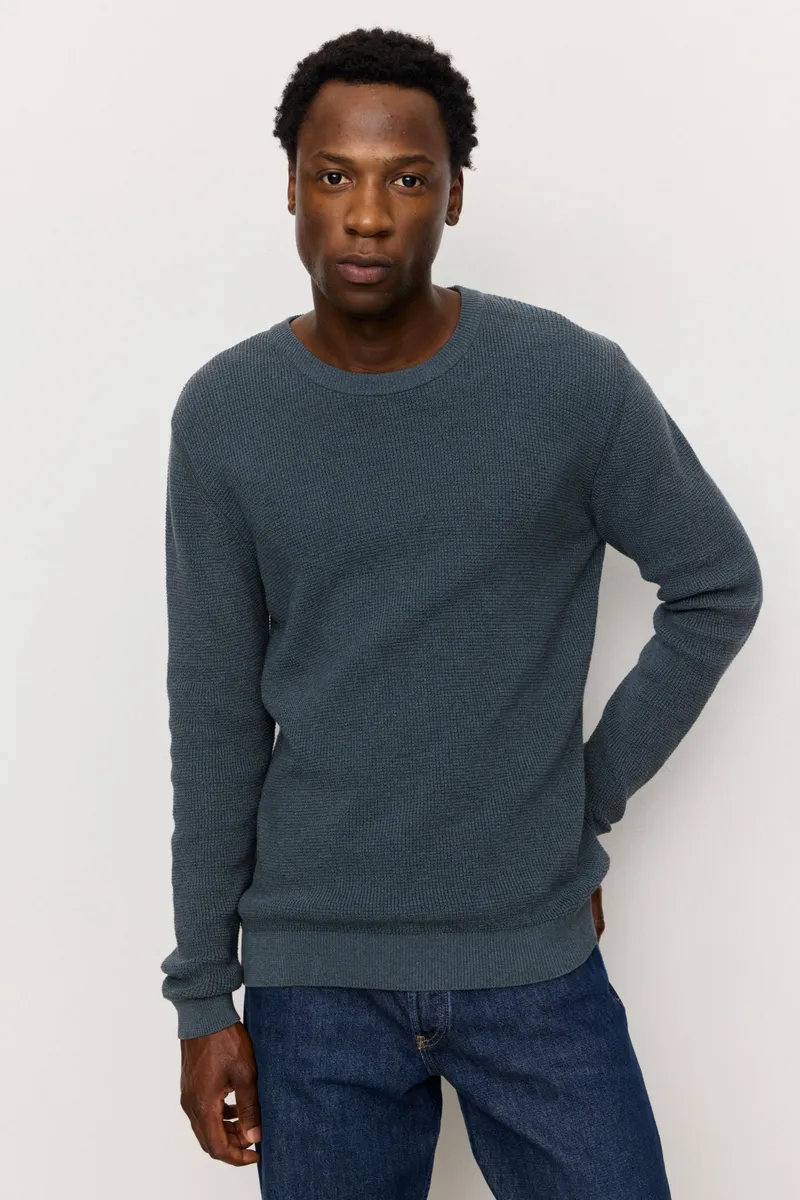 recolution Recolution Herren vegan Pullover Bacopa Teal, Teal, – Produktbild 2 von 2
