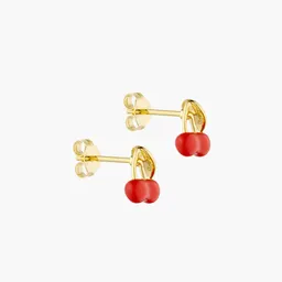 Design Letters Darling Ohrstecker enamel collection, vergoldet (set of 2 pcs) – Produktbild 1 von 1