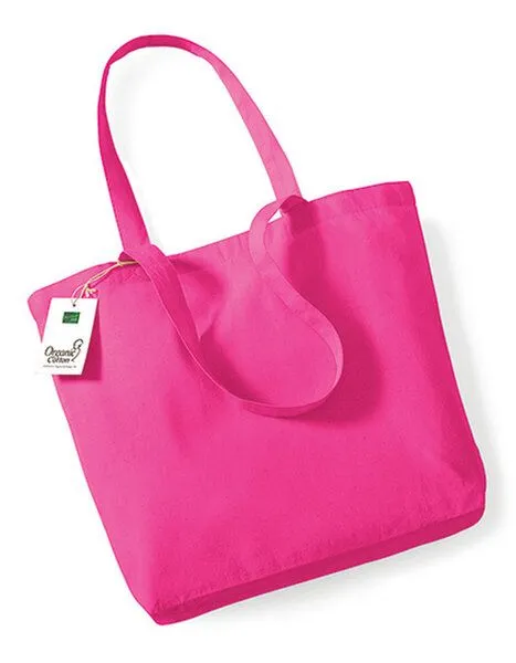 Westford Mill Westford Mill Organic Cotton Shopper, Fuchsia, – Produktbild 1 von 2