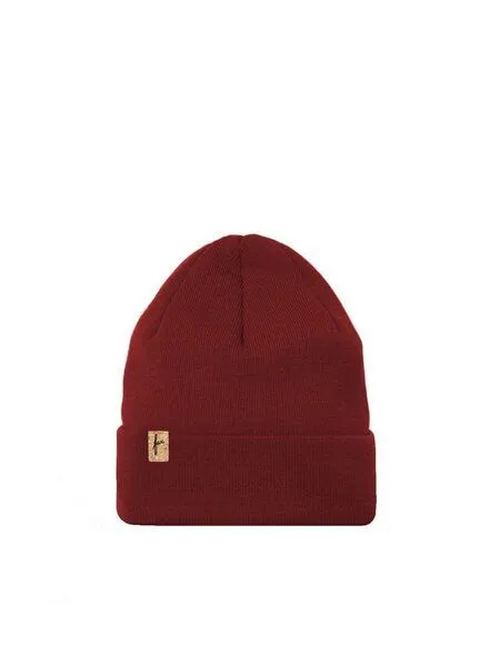 FUXBAU FUXBAU Kinder Merino Kork Beanie, Kirsch, – Produktbild 2 von 3