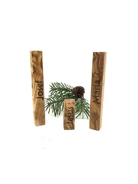Olivenholz erleben Olivenholz erleben Weihnachtskrippe "MODERN LIFE" aus Olivenholz – Produktbild 3 von 6