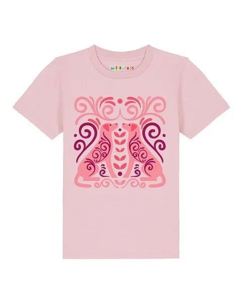 watabout.kids watabout.kids T-Shirt Kinder Hundeliebe, Cotton pink, – Produktbild 1 von 2