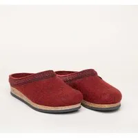 Stegmann Stegmann Filzclog 108 aus 100% edler Merino-Wolle für Damen & Herren | Hochwertiger Filz-Hausschuh - Made in Tirol, Dunkelrot, – Produktbild 1 von 1