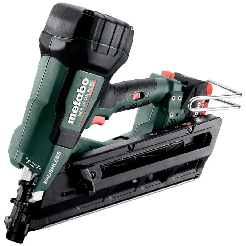Metabo Metabo Akku-Nagler NFR 18 LTX 90 BL, incl. 2x Akku LiHD 4 Ah, Schnellladegerät, Zubehör, metaBOX – Produktbild 1 von 1