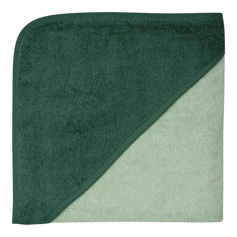 Wörner Wörner Kapuzen-Badetuch 100x100 cm gruen, Gruen, – Produktbild 1 von 1