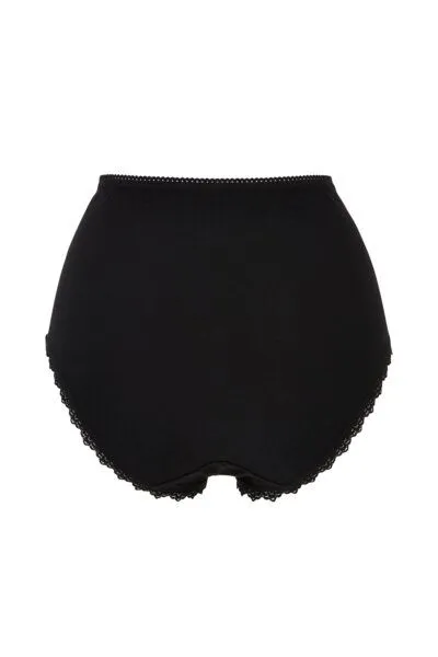 People Tree People Tree Hoher Slip - High Waist Briefs Panties, Schwarz (black), – Produktbild 4 von 4