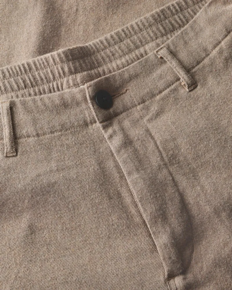KnowledgeCotton Apparel KnowledgeCotton Apparel Damen vegan Hose Bloom Barrel Aus Flanell Lion Braun, Braun, – Produktbild 1 von 2