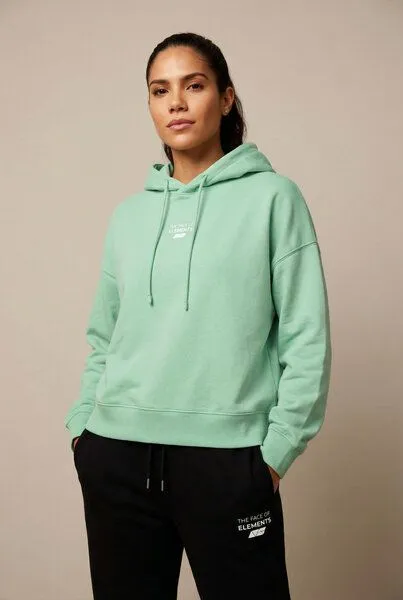 THE FACE OF ELEMENTS The Face of Elements Essential - Relaxed Boxy Fit Hoodie aus 100% Bio-Baumwolle, Iced mint (grün), – Produktbild 4 von 4