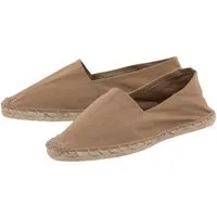 Japanwelt Espadrilles Japanwelt Espadrilles Espadrilles Canvas Unisex Low Top Sommerlatschen Flache Ballerina, Taupe, – Produktbild 1 von 1