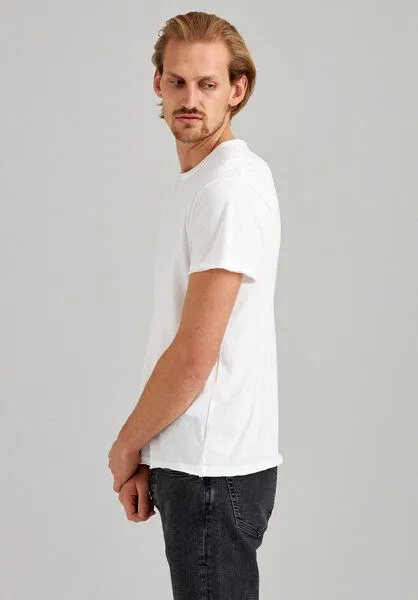 THOKKTHOKK ThokkThokk TT02 T-Shirt Herren (GOTS, vegan, Bio-Baumwolle), Weiss, – Produktbild 3 von 7