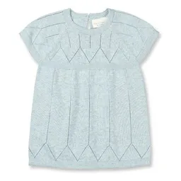 Sense Organics sense-organics Sommerliches Baby Strickkleid Orla in graublau von Sense Organics GOTS – Produktbild 1 von 1