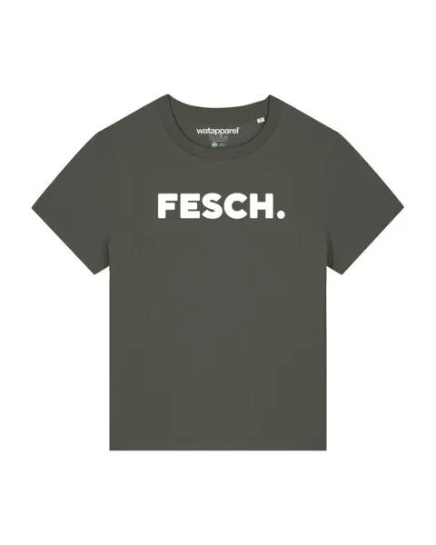 watapparel watapparel T-Shirt Frauen Fesch, Khaki, – Produktbild 1 von 3