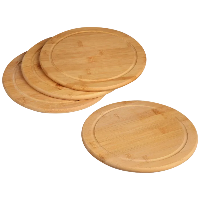 Kesper Fleischteller mit Saftrille, 4 Stück, Natur, – Produktbild 4 von 4