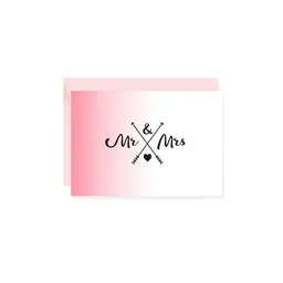 Bow & Hummingbird Bow & Hummingbird Mini-Grußkarte Mr & Mrs – Produktbild 1 von 1