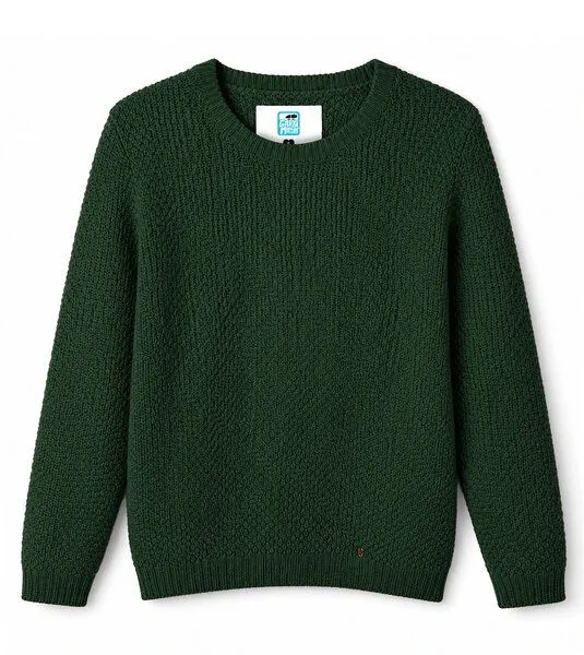 Gary Mash GARY MASH Pullover Lamona aus Biobaumwolle, Waldgrün, – Produktbild 4 von 4