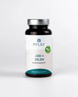 MYLILY MYLILY Schilddrüsenkraft - Jod & Selen - 90 Kapseln - hochdosiert, vegan, natürlich – Produktbild 1 von 1
