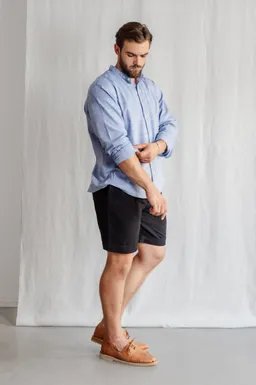 Jyoti - Fair Works Jyoti - Fair Works Herren vegan Hemd Harish Hellblau – Produktbild 1 von 1