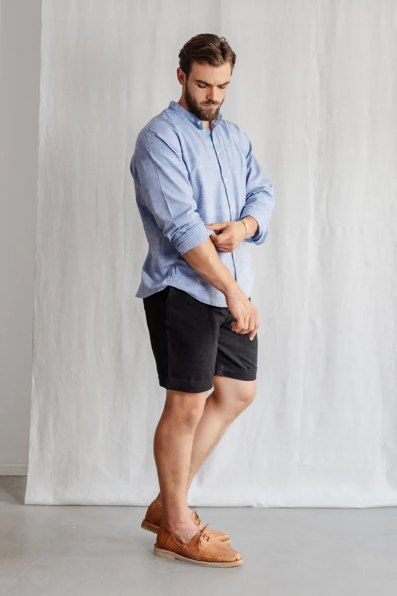Jyoti - Fair Works Jyoti - Fair Works Herren vegan Hemd Harish Hellblau, Hellblau, – Produktbild 1 von 2