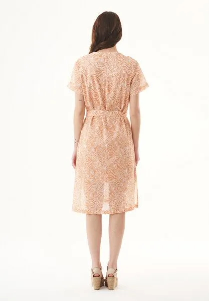 ORGANICATION ORGANICATION Kleid aus Bio-Baumwolle mit Allover-Print, Natur(indian tan flower), – Produktbild 3 von 4
