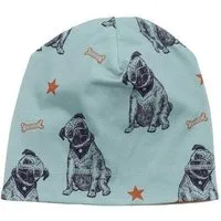 Walkiddy Kinder Beanie GOTS-zertifiziert aus Bio-Baumwolle braun mit Hunde-Detail – Walkiddy – Produktbild 1 von 1