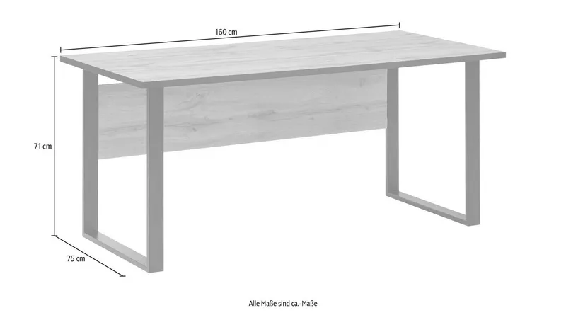 Schildmeyer Schreibtisch, Beige, – Produktbild 1 von 4