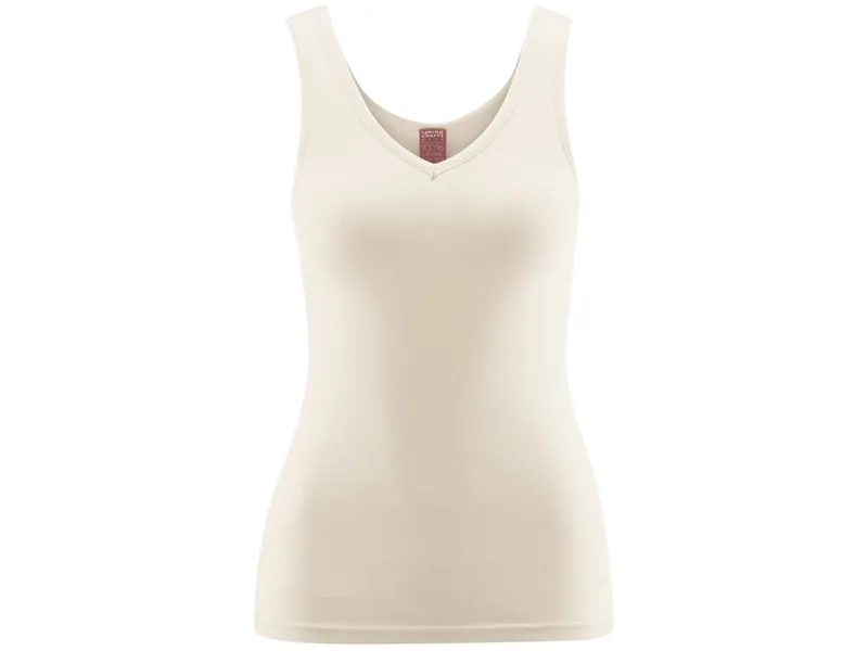 Living Crafts Living Crafts Damen V-Neck-Trägertop "Janine", natural 36/38, Natur, – Produktbild 1 von 2