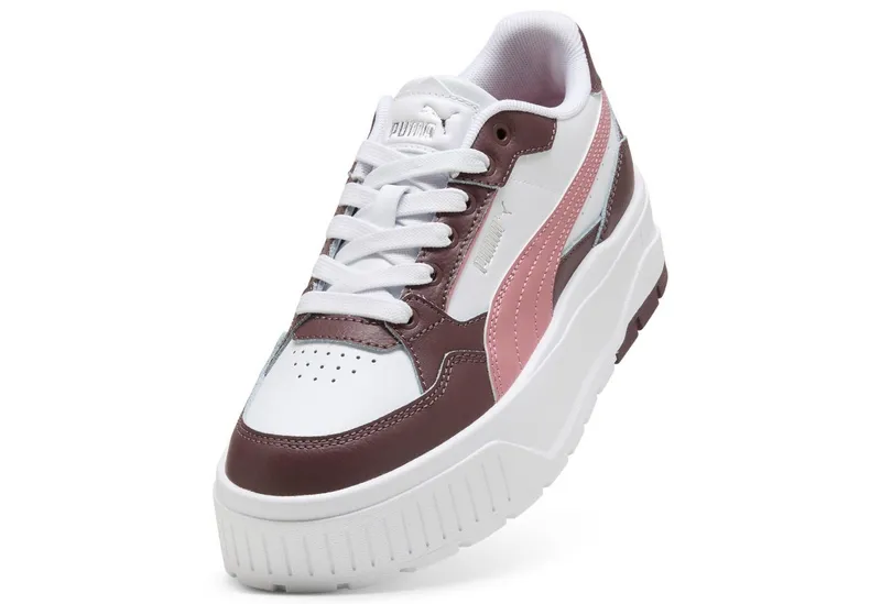 Puma Puma KARMEN II IDOL Sneaker für sportliche Anlässe, mit SoftFoam+ Einlegesohle, aus Leder, Weiß, – Produktbild 5 von 5