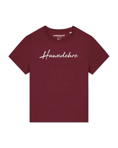 watapparel watapparel T-Shirt Frauen Hawedehre, Burgundy, – Produktbild 1 von 3