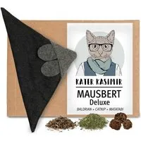Kater Kasimir Kater Kasimir Mausbert Deluxe - Die 2-in-1 Spielmaus für Katzen, handgemacht aus BIO-Baumwolle mit BIO-Katzenminze-, BIO-Baldrian- und... – Produktbild 1 von 1